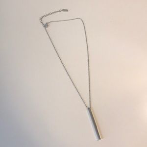 Nico New York silver bar necklace